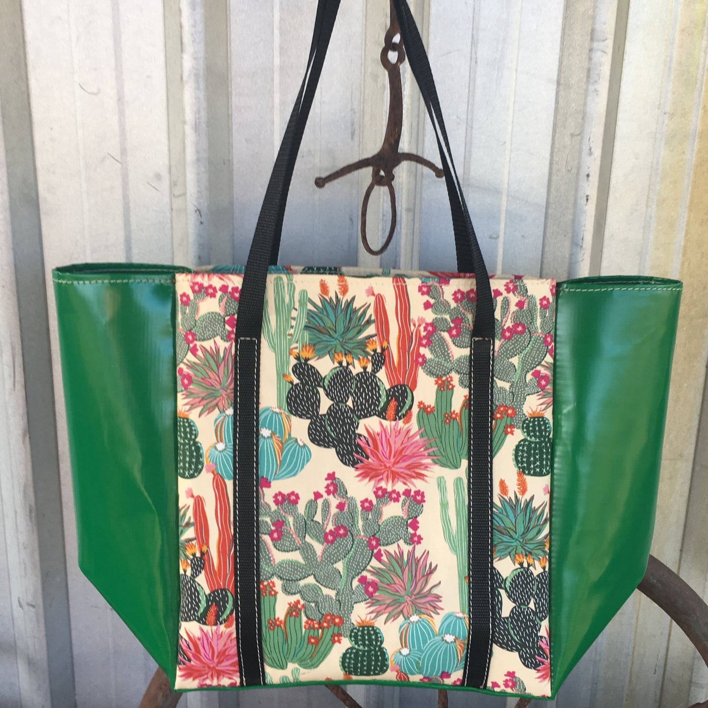 PVC_shopping_bags_resseable_durable_unique_leathercrafts
