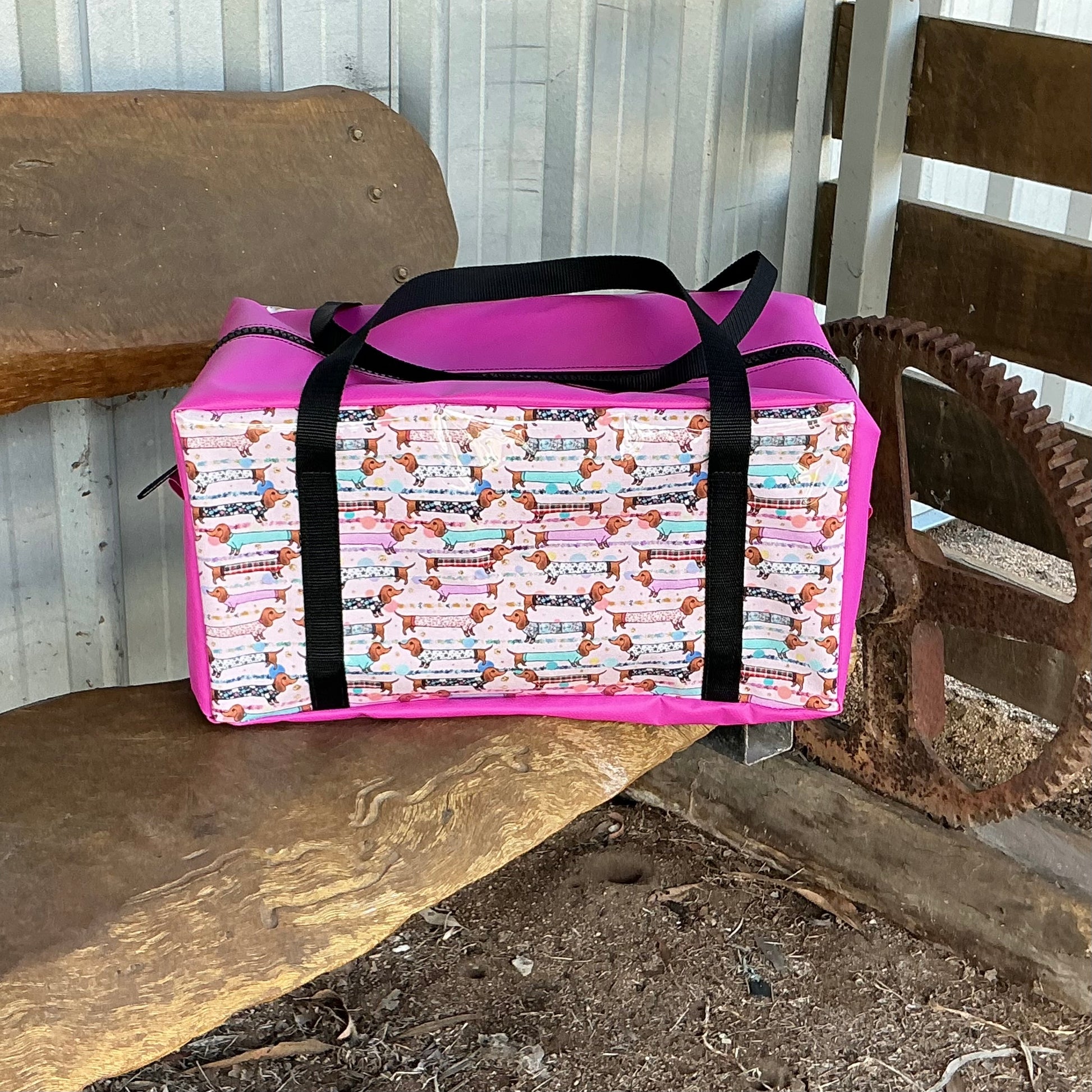 Unique-leathercrafts-durable-PVC-travel bag-luggage