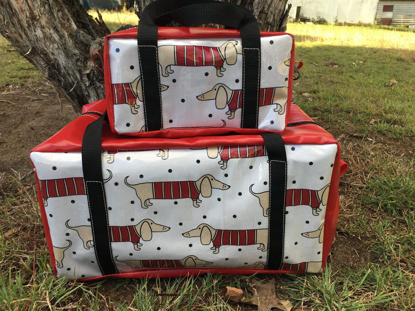 PVC Overnight Bag | Dachshunds