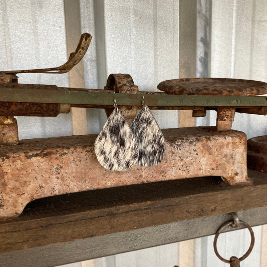 Cowhide Dangle Earrings
